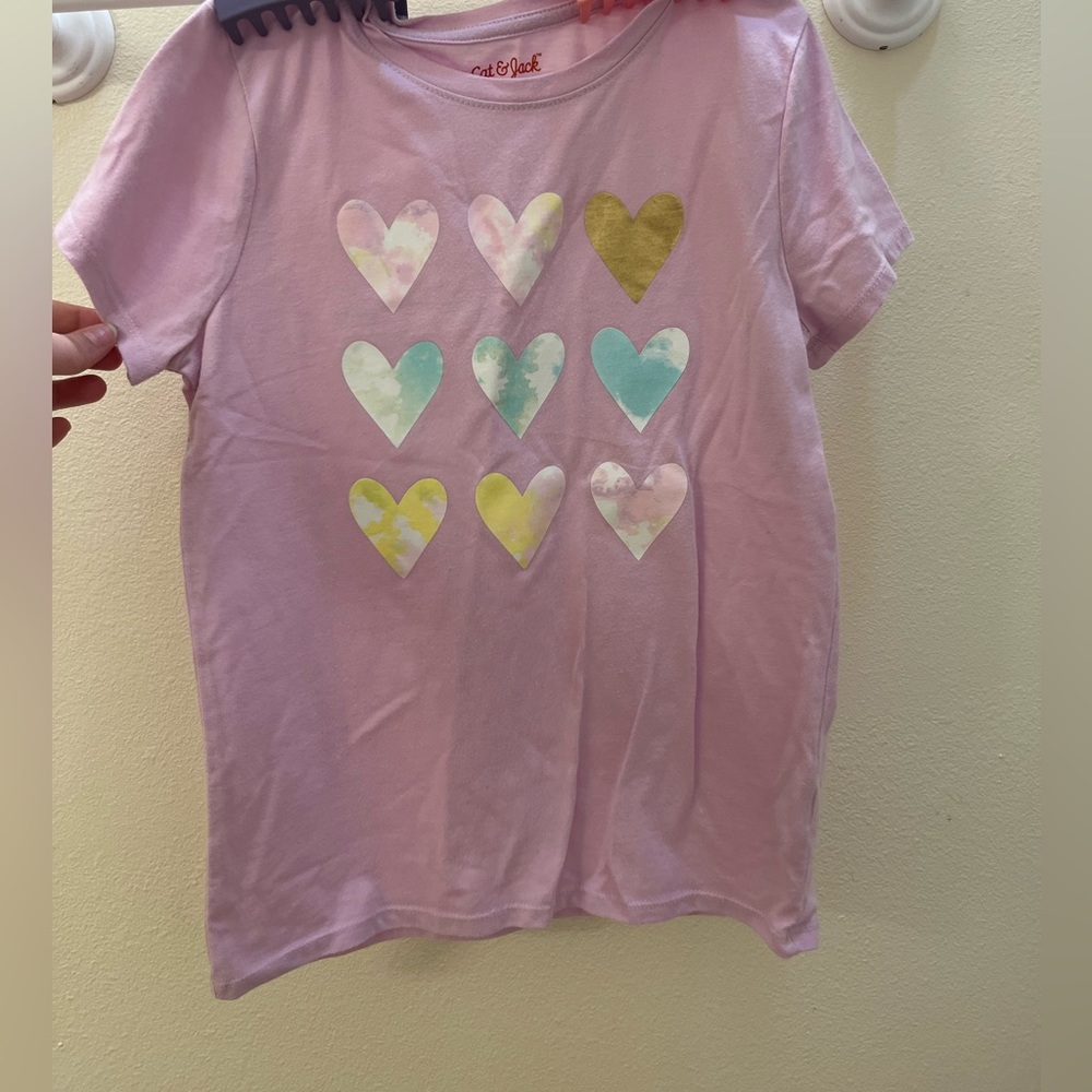 GIRLS M CAT & JACK TEE